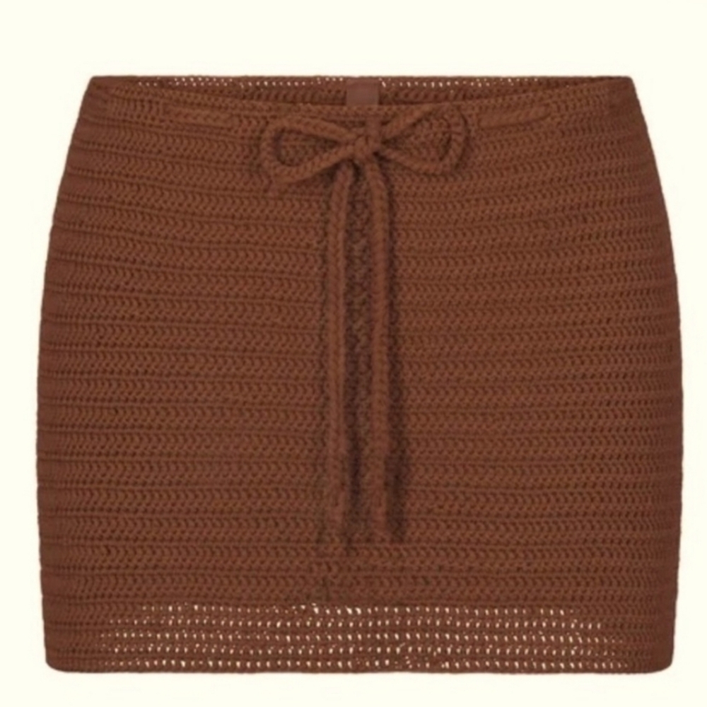 SKIMS SWIM | NWT Crochet Swim Mini Skirt